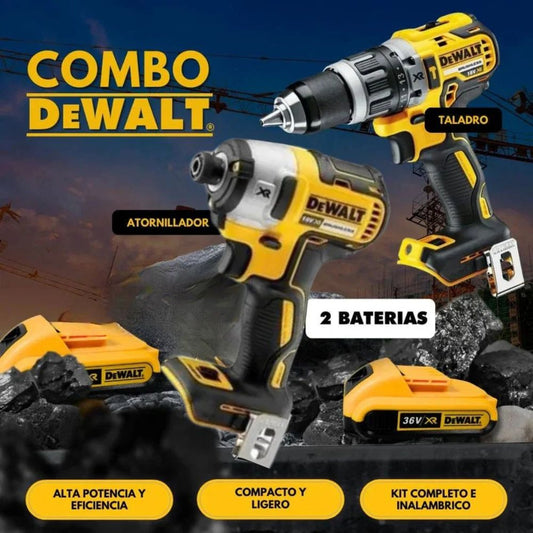 COMBO DEWALT - TALADRO + ATORNILLADOR INALÁMBRICO