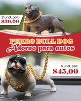 Perro bull dog en miniatura para dornar tu Automovil