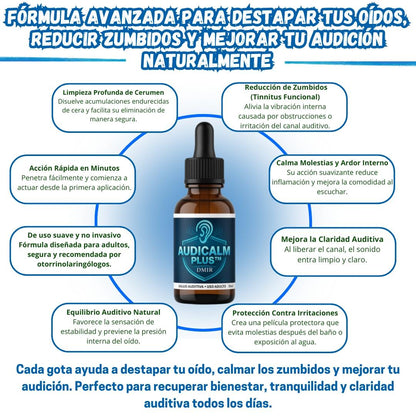 Audicalm plus Limpieza Auditiva
